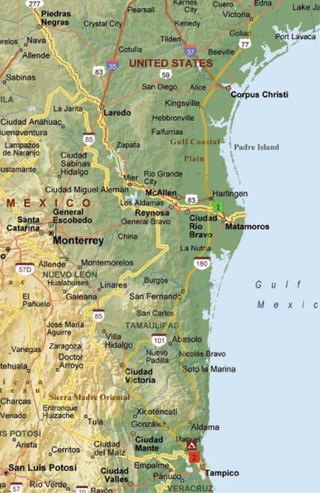 Mexico Trip Map1