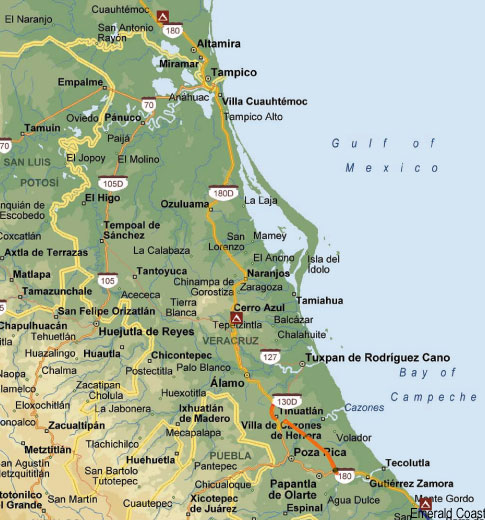 Mexico Trip Map 2