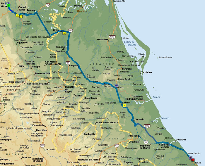 Mexico Trip Map 3