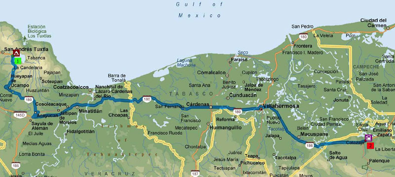 Mexico Trip Map 5